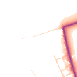 Daytime road noise heatmap for CH46 4TA