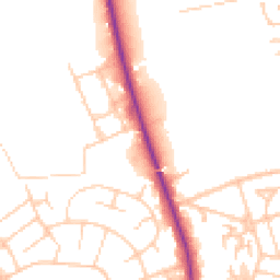 Daytime road noise heatmap for CH46 4TG