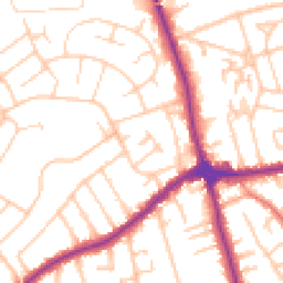 Daytime road noise heatmap for CH46 6AP