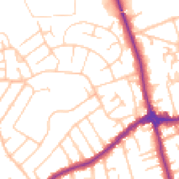 Daytime road noise heatmap for CH46 6BD
