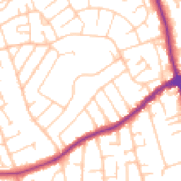 Daytime road noise heatmap for CH46 6DL