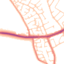 Daytime road noise heatmap for CH46 6EL