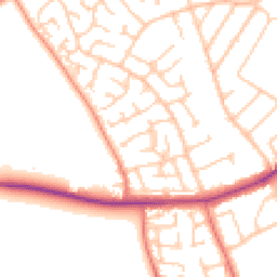 Daytime road noise heatmap for CH46 6ES