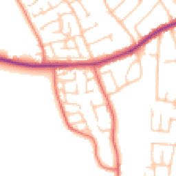 Daytime road noise heatmap for CH46 6EZ