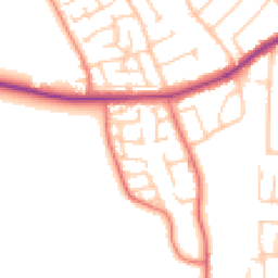 Daytime road noise heatmap for CH46 6HE