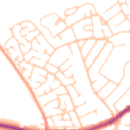 Daytime road noise heatmap for CH46 6HH