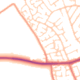 Daytime road noise heatmap for CH46 6JE