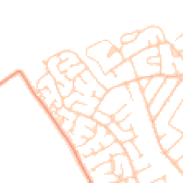 Daytime road noise heatmap for CH46 6JQ