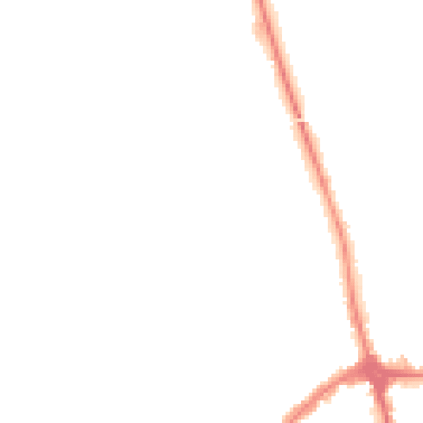 Night-time road noise heatmap for CH46 7UF