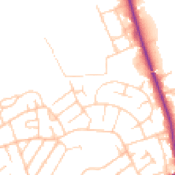 Daytime road noise heatmap for CH46 7UL