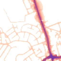 Daytime road noise heatmap for CH46 7UW