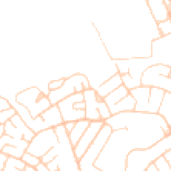 Daytime road noise heatmap for CH46 7UZ