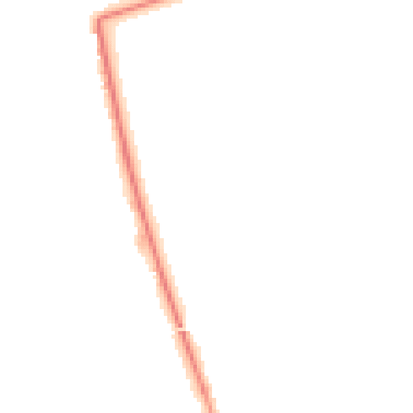 Night-time road noise heatmap for CH46 8AH