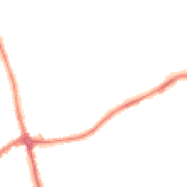 Night-time road noise heatmap for CH46 8SP