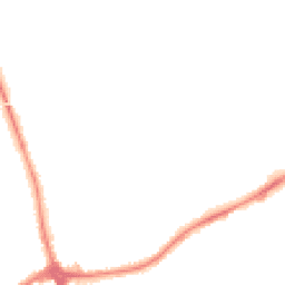 Night-time road noise heatmap for CH46 8SS