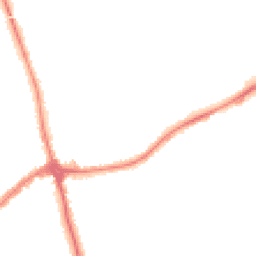 Night-time road noise heatmap for CH46 8TT