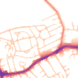 Daytime road noise heatmap for CH46 8TZ