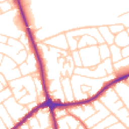 Daytime road noise heatmap for CH46 8UU