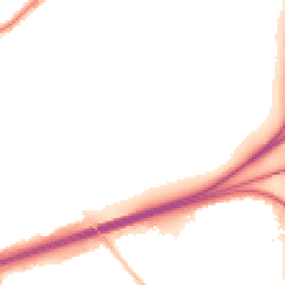 Night-time road noise heatmap for CH46 9AL