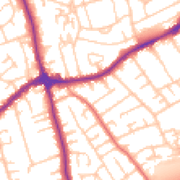 Daytime road noise heatmap for CH46 9QD