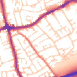 Daytime road noise heatmap for CH46 9QS