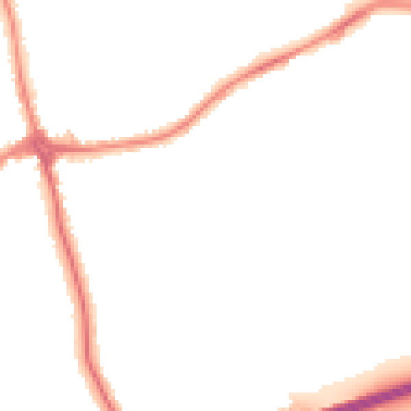 Night-time road noise heatmap for CH46 9QS