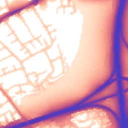 Daytime road noise heatmap for CH46 9RL