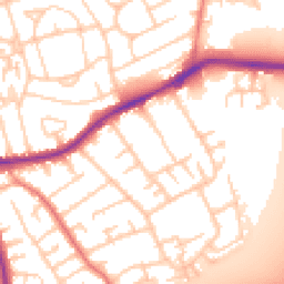 Daytime road noise heatmap for CH46 9SD