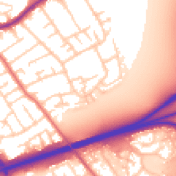 Daytime road noise heatmap for CH46 9SE