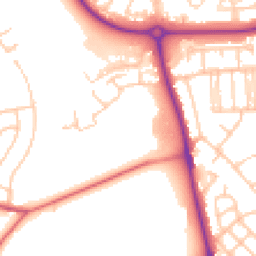 Daytime road noise heatmap for CH49 0AB
