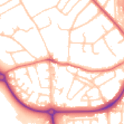Daytime road noise heatmap for CH49 0TA