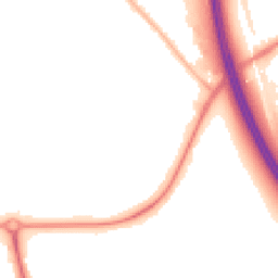 Night-time road noise heatmap for CH49 0TD