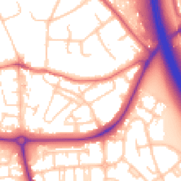Daytime road noise heatmap for CH49 0TS
