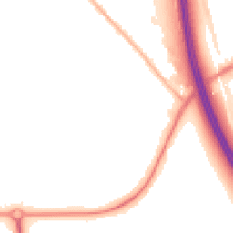 Night-time road noise heatmap for CH49 0UA
