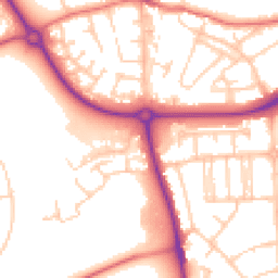 Daytime road noise heatmap for CH49 0UE