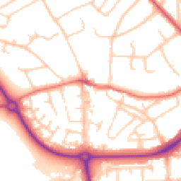Daytime road noise heatmap for CH49 0UR