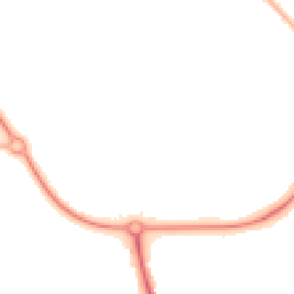 Night-time road noise heatmap for CH49 0WB