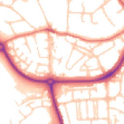 Daytime road noise heatmap for CH49 0XD