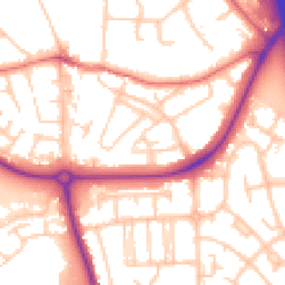 Daytime road noise heatmap for CH49 0XT