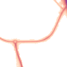 Night-time road noise heatmap for CH49 0XT