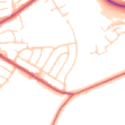 Daytime road noise heatmap for CH49 1SJ