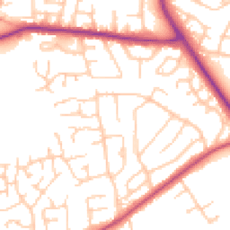 Daytime road noise heatmap for CH49 2NJ