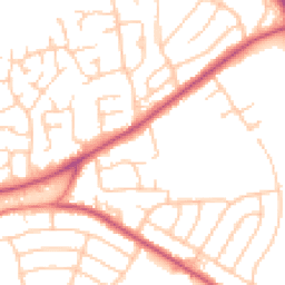 Daytime road noise heatmap for CH49 2QG