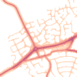 Daytime road noise heatmap for CH49 3GP