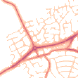Daytime road noise heatmap for CH49 3GR