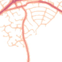 Daytime road noise heatmap for CH49 3PB