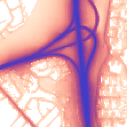 Daytime road noise heatmap for CH49 4GX