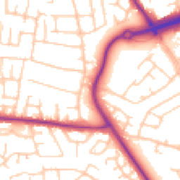 Daytime road noise heatmap for CH49 4JL