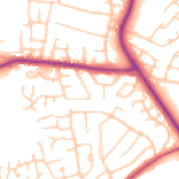Daytime road noise heatmap for CH49 4LG