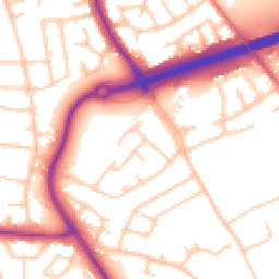 Daytime road noise heatmap for CH49 4NE